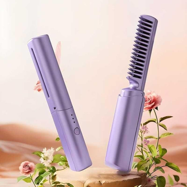Portable Rechargeable Hair Straightening Comb